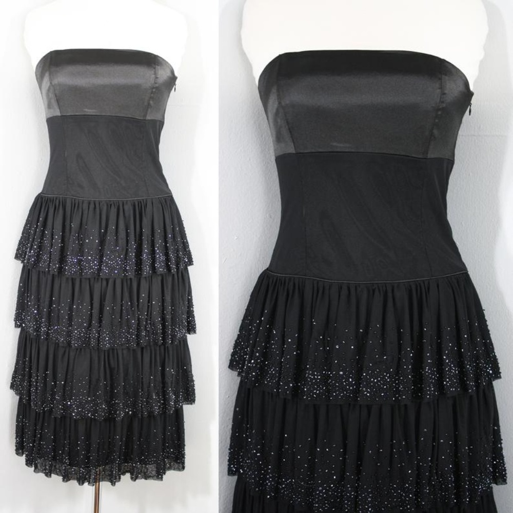 NWT Laundry Strapless Black Dress - Sz 6